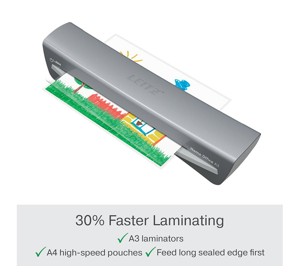 LEITZ iLAM 74401089 A3 Laminator - Grey image number 2 of 9