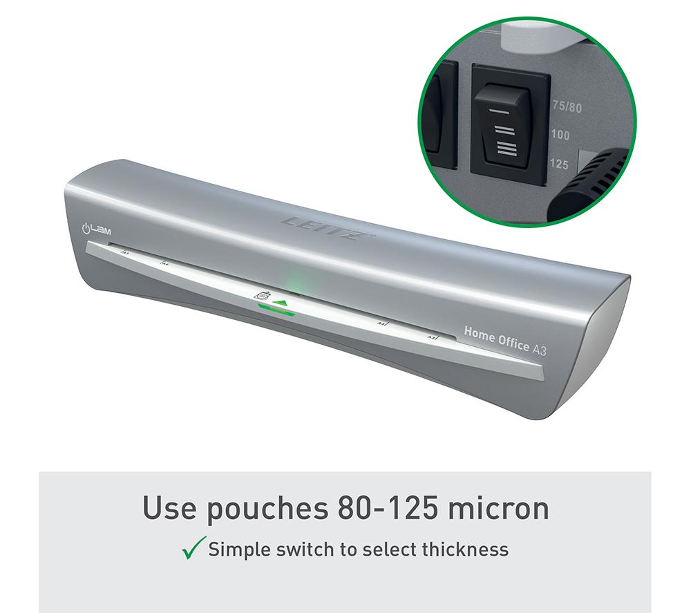 LEITZ iLAM 74401089 A3 Laminator - Grey image number 3 of 9