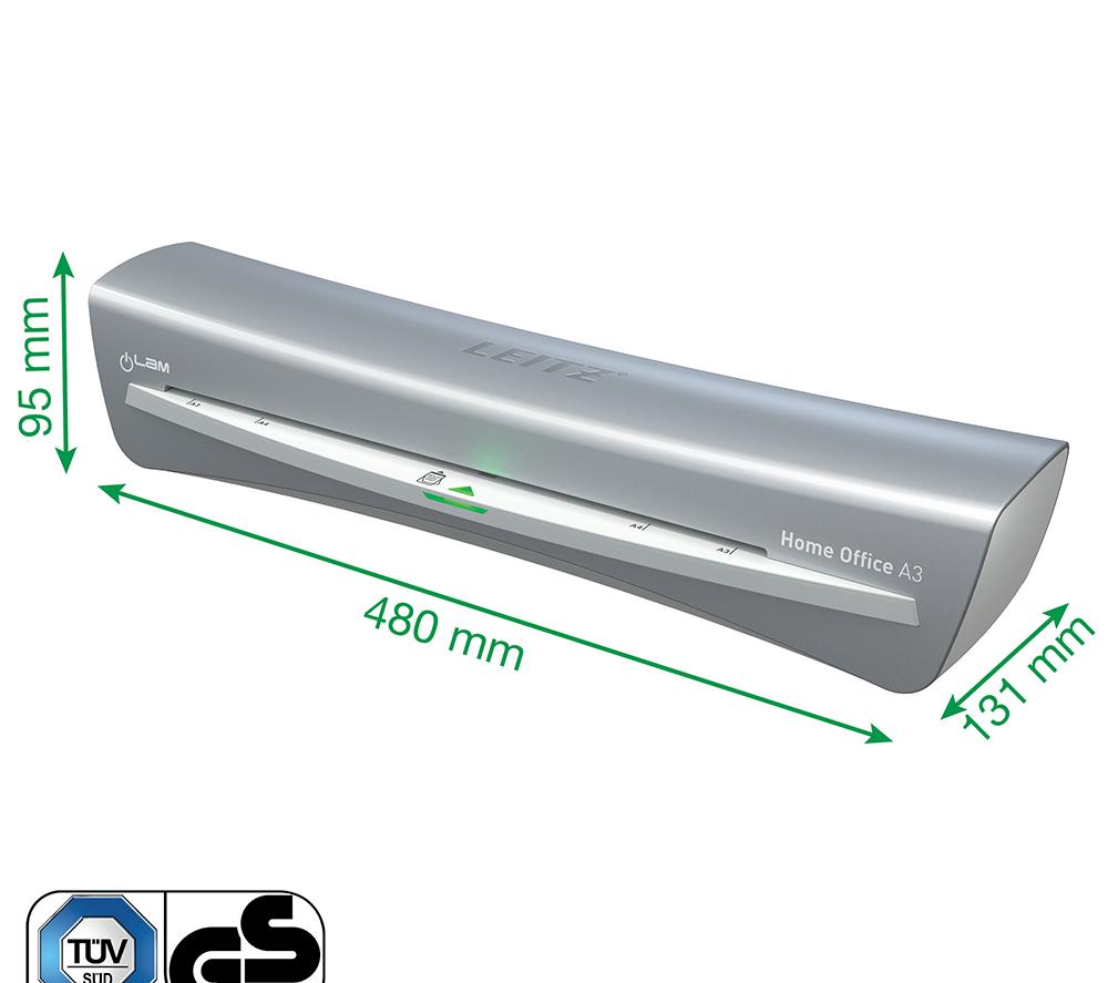 LEITZ iLAM 74401089 A3 Laminator - Grey image number 7 of 9