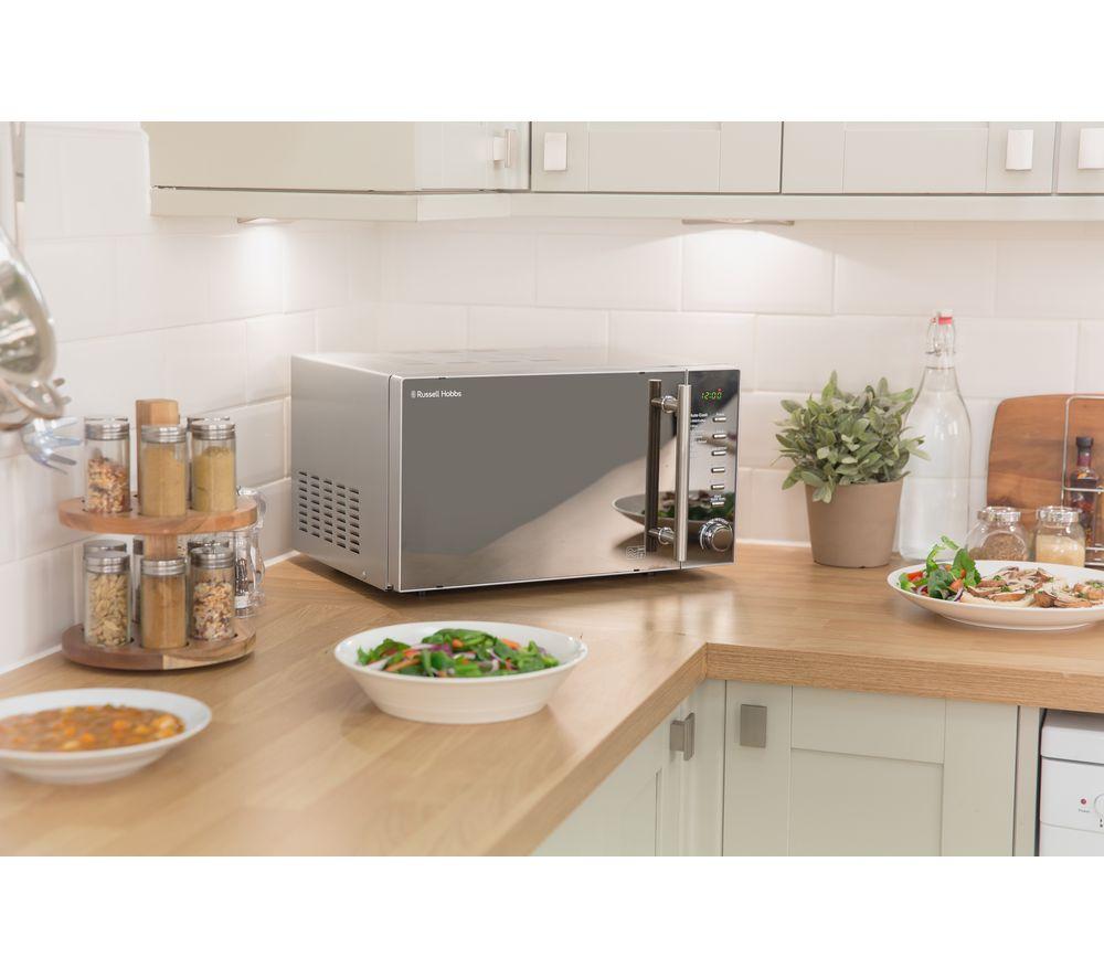 RUSSELL HOBBS RHM2017 Compact Solo Microwave - Silver image number 11 of 11