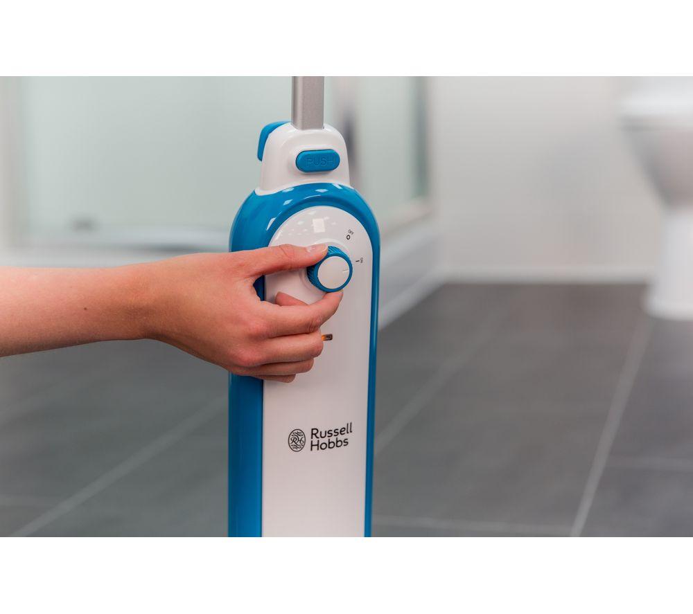 RUSSELL HOBBS RHSM1001 Steam Mop - White & Teal image number 3 of 6