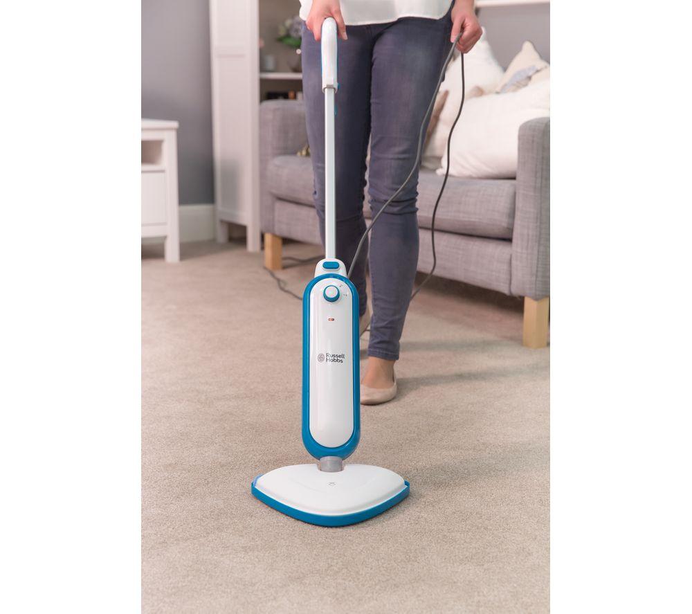 RUSSELL HOBBS RHSM1001 Steam Mop - White & Teal image number 4 of 6
