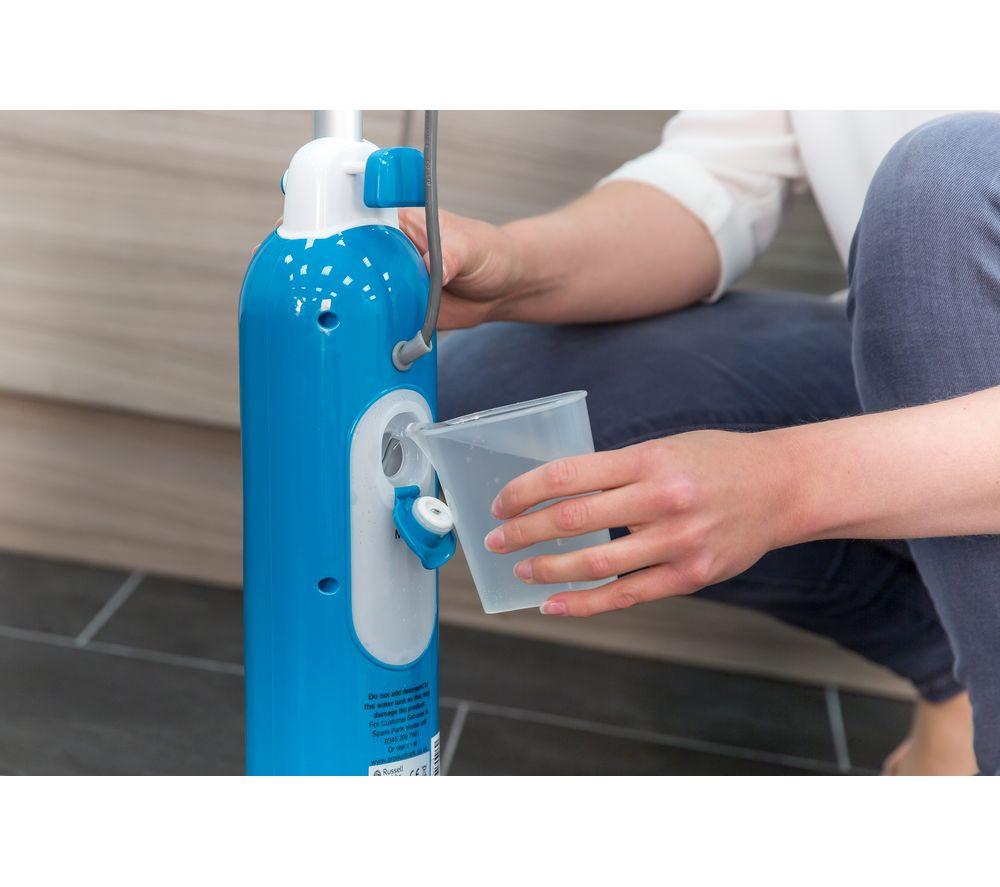 RUSSELL HOBBS RHSM1001 Steam Mop - White & Teal image number 5 of 6