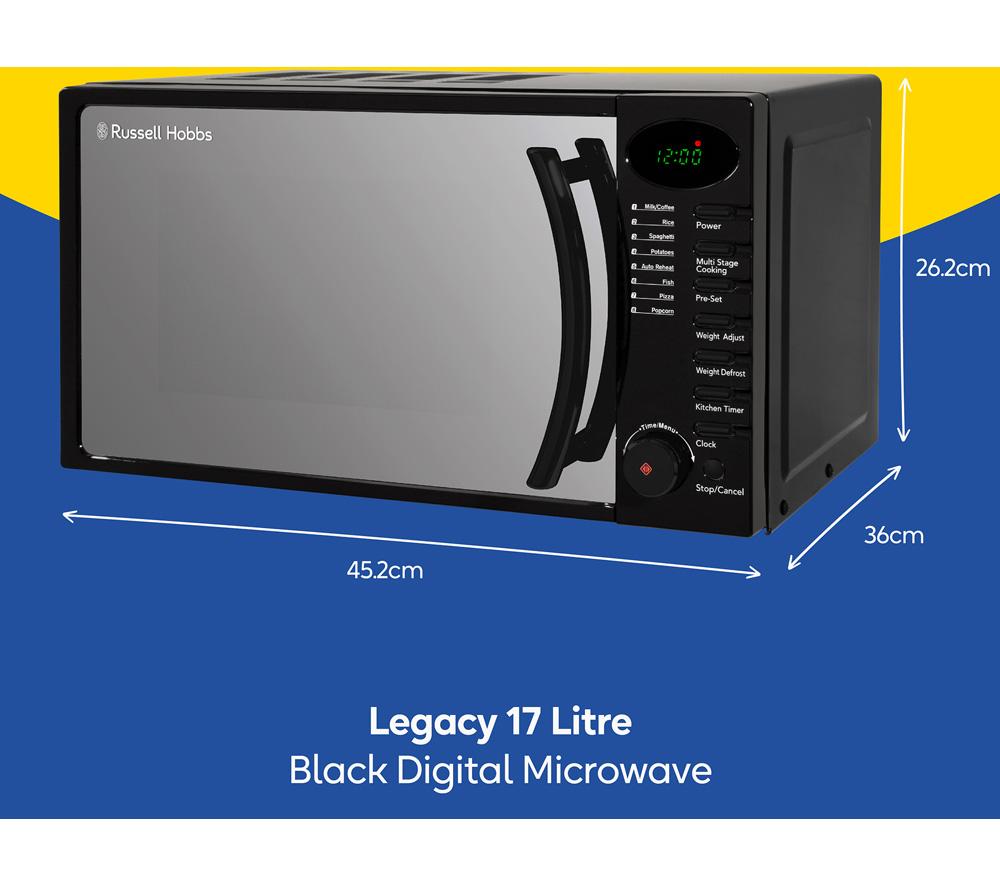 RUSSELL HOBBS RHM1714B Solo Microwave - Black image number 4 of 10