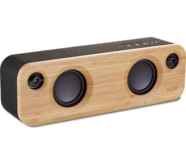 HOUSE OF MARLEY Get Together Mini Bluetooth Wireless Portable Speaker - Wood & Black image number 0