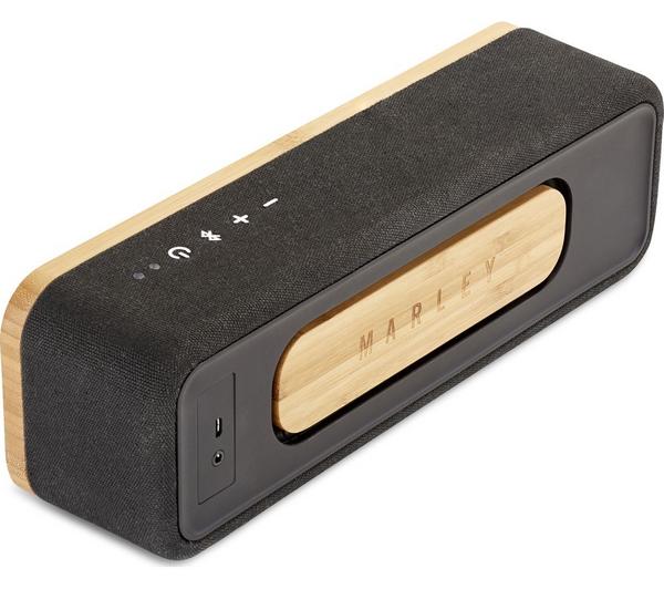 HOUSE OF MARLEY Get Together Mini Bluetooth Wireless Portable Speaker - Wood & Black image number 7