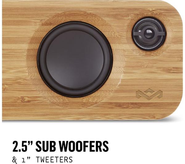 HOUSE OF MARLEY Get Together Mini Bluetooth Wireless Portable Speaker - Wood & Black image number 10