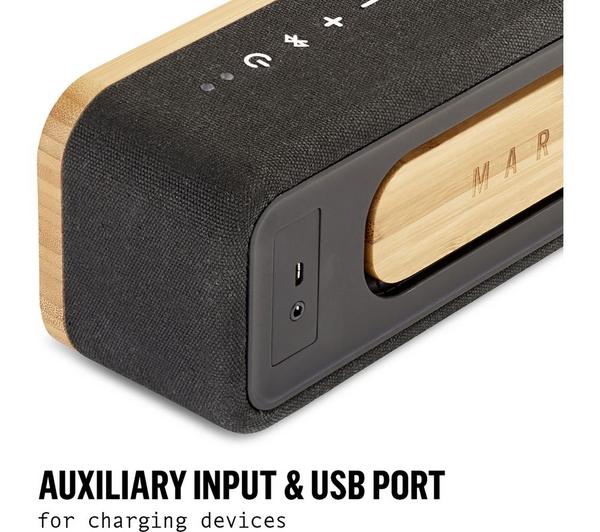 HOUSE OF MARLEY Get Together Mini Bluetooth Wireless Portable Speaker - Wood & Black image number 11
