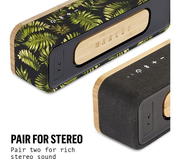 HOUSE OF MARLEY Get Together Mini Bluetooth Wireless Portable Speaker - Wood & Black image number 13