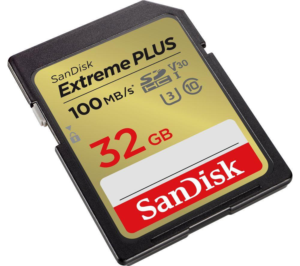 SANDISK Extreme Plus Ultra Performance Class 10 SDHC Memory Card - 32 GB, Twin Pack image number 2 of 3