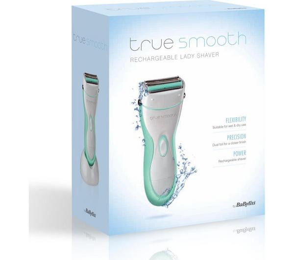 BABYLISS True Smooth 8770BU Wet & Dry Women's Shaver - Turquoise image number 1