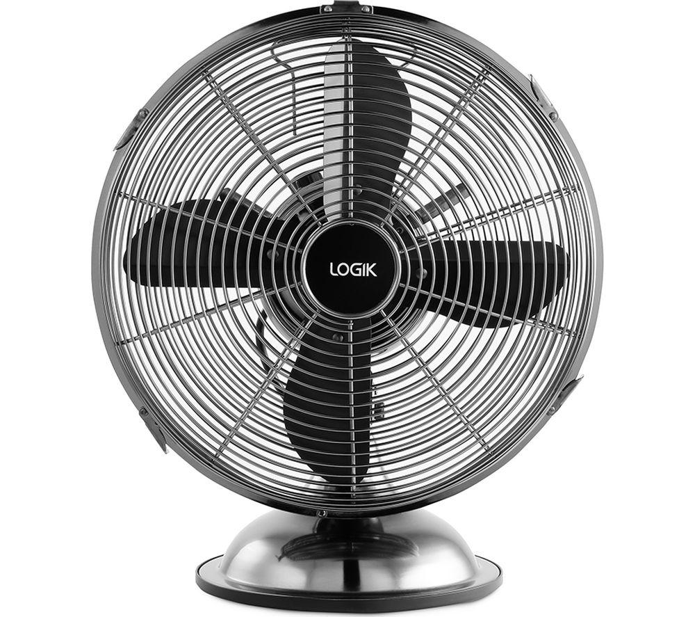 LOGIK L12DFGM17 12" Desk Fan - Gun Metal image number 7 of 8