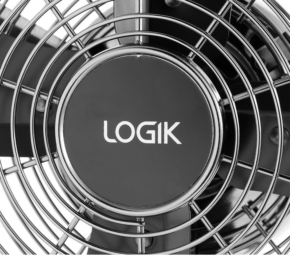 LOGIK L12DFGM17 12" Desk Fan - Gun Metal image number 8 of 8