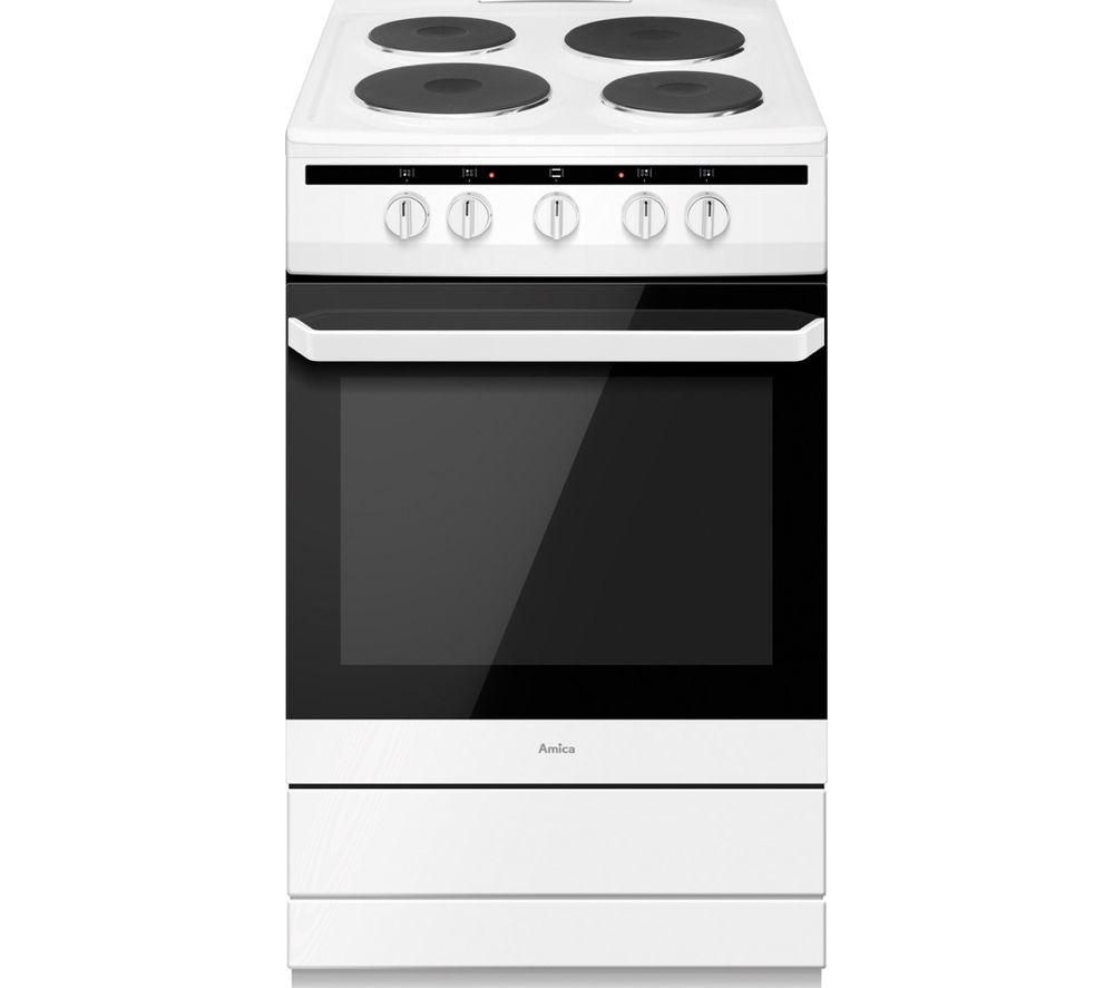 AMICA 508EE1(W) 50 cm Electric Cooker - White