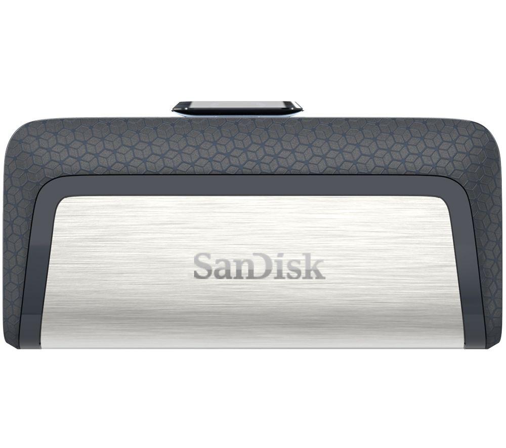 SANDISK Ultra USB Type-C & USB 3.1 Dual Memory Stick - 128 GB, Silver
