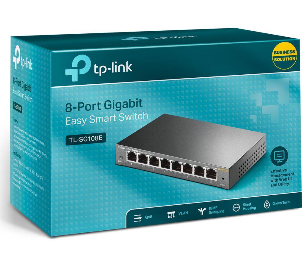 TP-LINK TL-SG108E Network Switch - 8 port image number 2 of 9