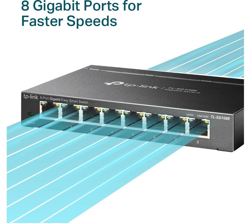 TP-LINK TL-SG108E Network Switch - 8 port image number 5 of 9