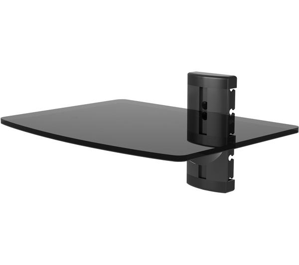 TTAP TTD-1 Single Glass Wall Shelf - Black image number 0