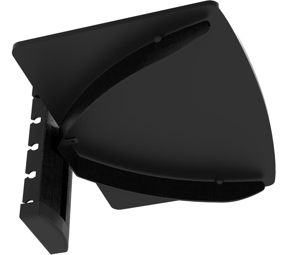 TTAP TTD-1 Single Glass Wall Shelf - Black image number 7 of 8