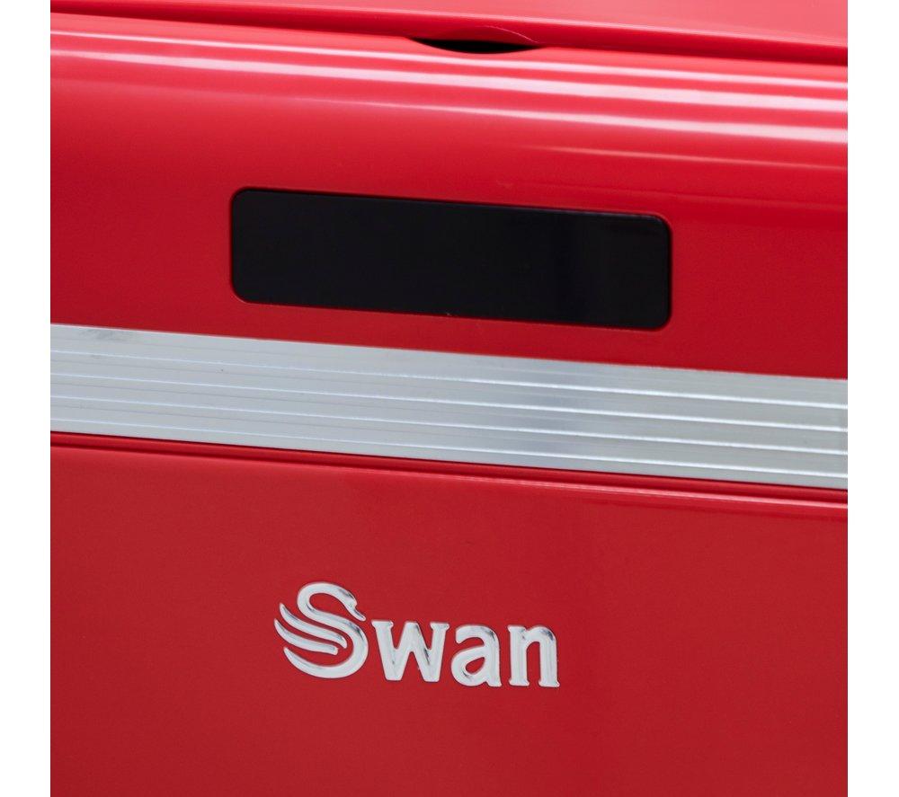 SWAN Retro 45-litre Rectangular Bin - Red image number 5 of 5