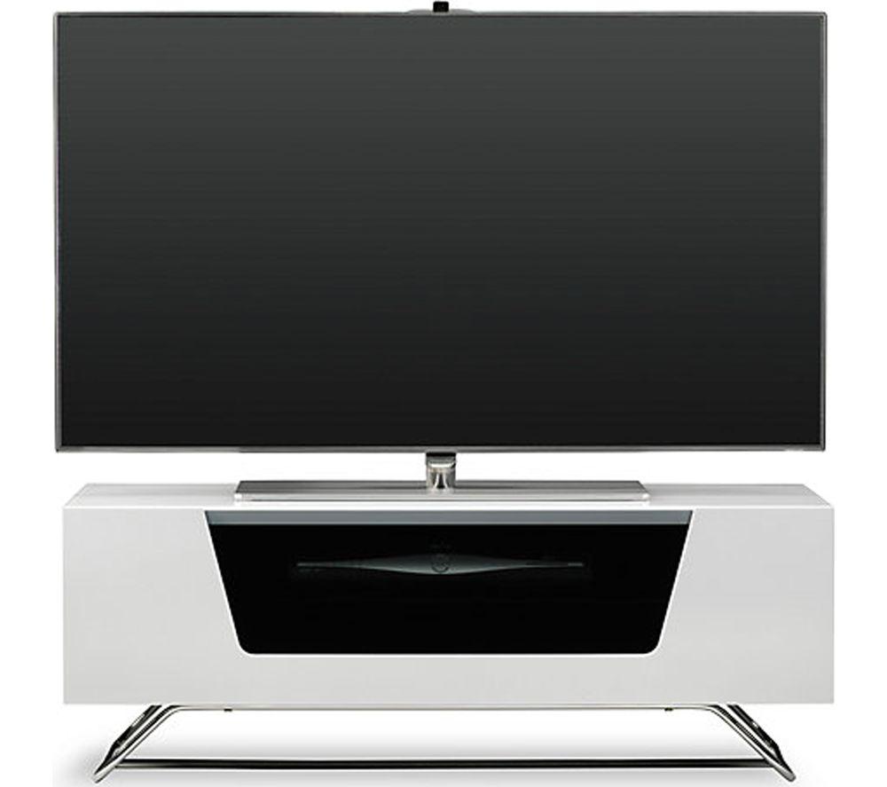 ALPHASON Chromium 2 1000 mm TV Stand for up to 50" TVs - White image number 4 of 6