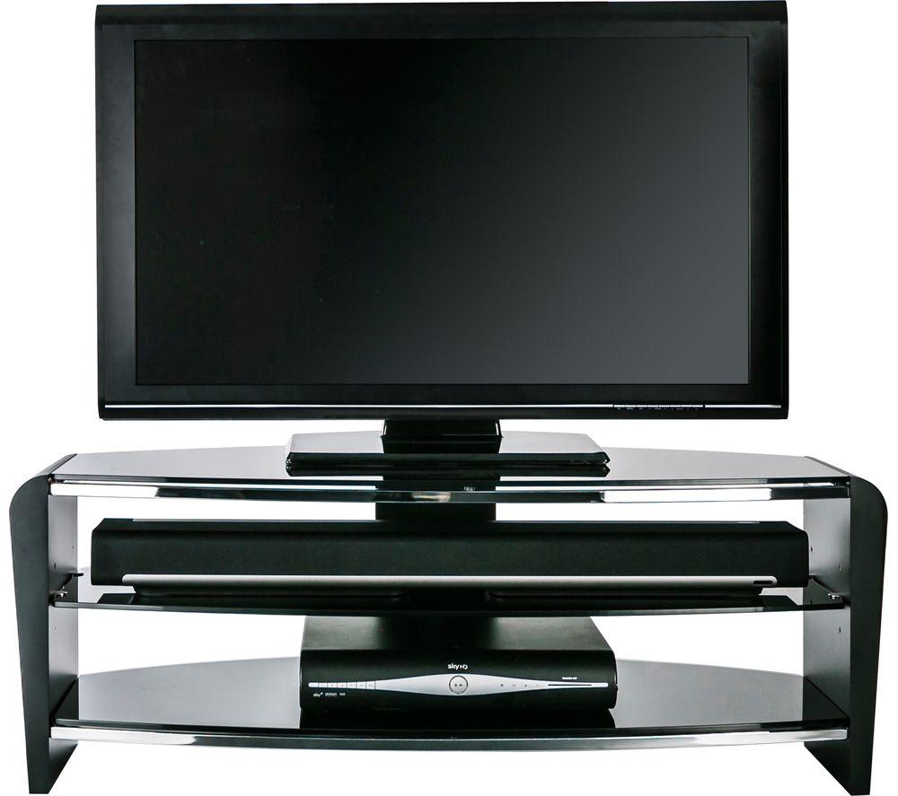 ALPHASON Francium 1100 mm TV Stand for up to 50" TVs - Black image number 4 of 5