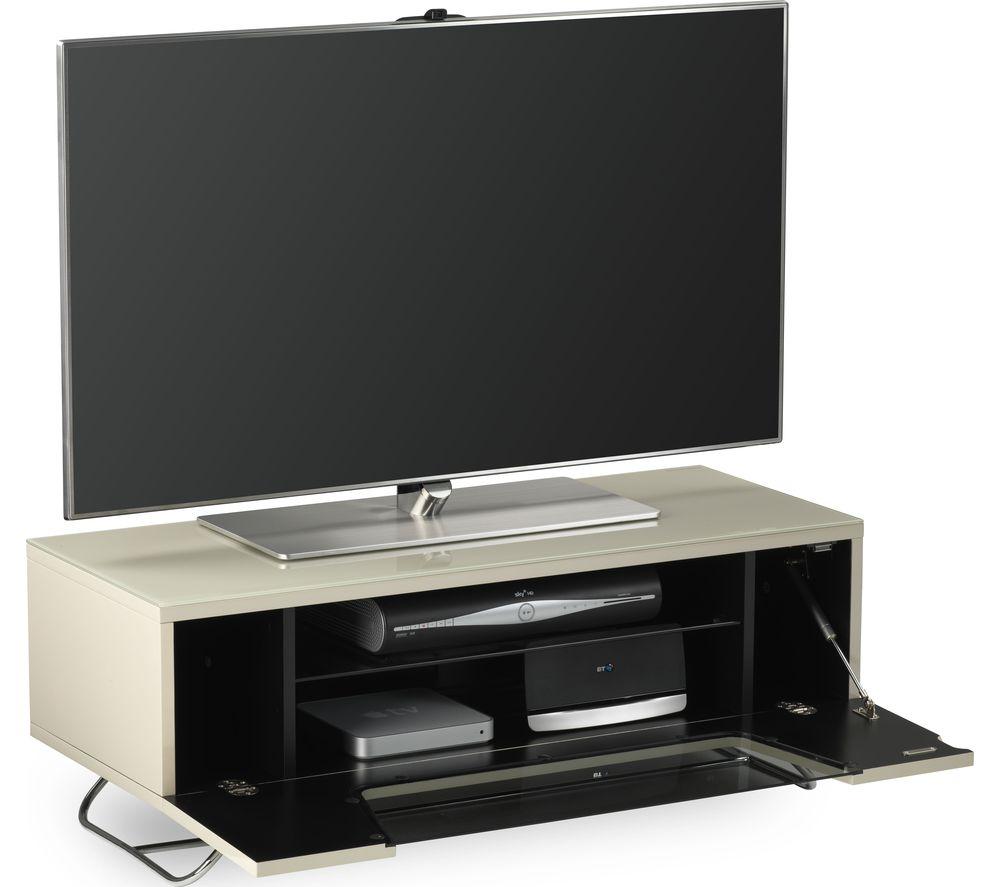 ALPHASON Chromium 2 1000 mm TV Stand for up to 50" TVs - Ivory image number 2 of 6