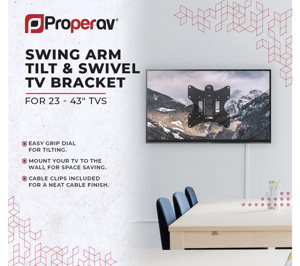 PROPER Classic Swing Arm Full Motion 23-43" TV Bracket image number 3