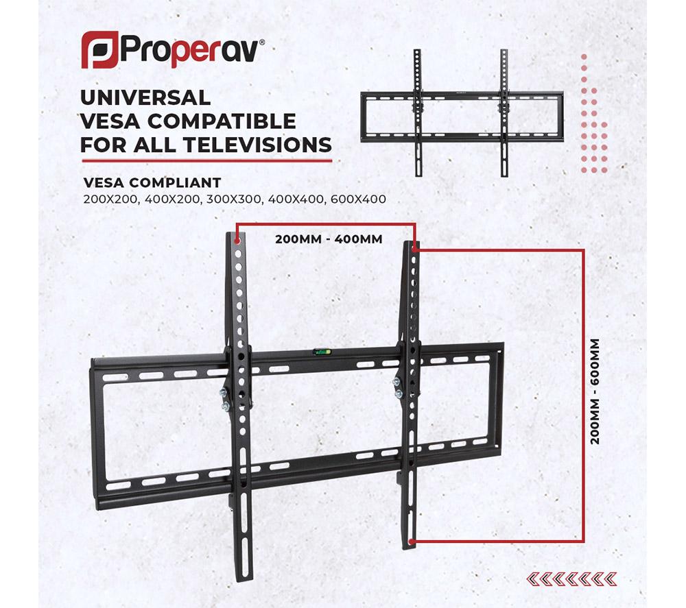 PROPERAV Ultra Slim Tilt 37-75" TV Bracket image number 3 of 11