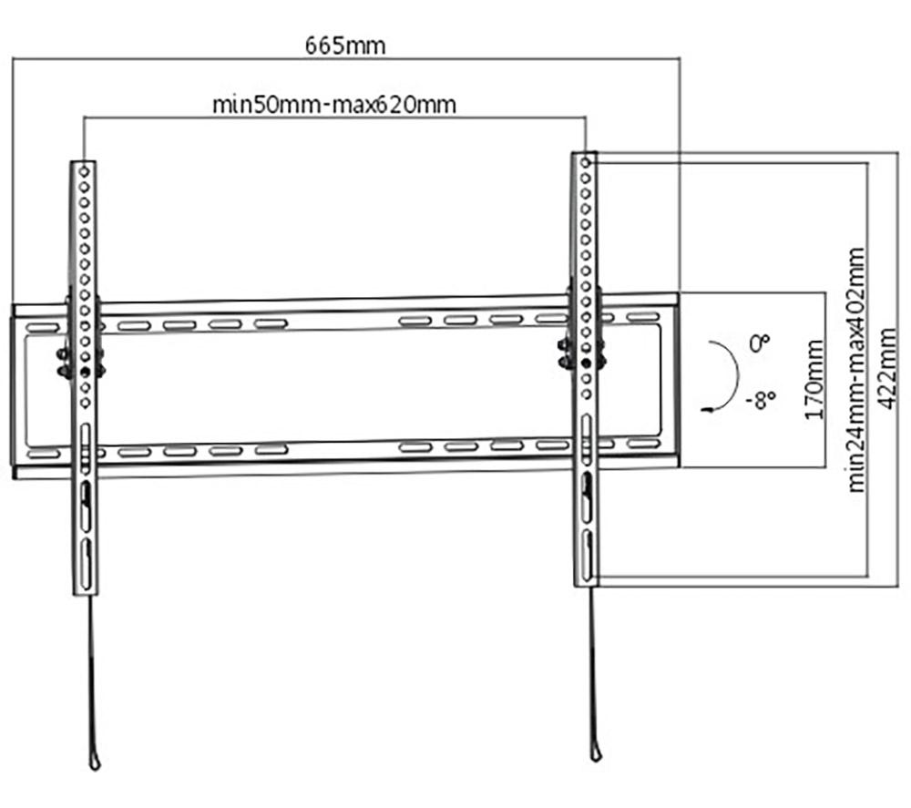 PROPERAV Ultra Slim Tilt 37-75" TV Bracket image number 7 of 11
