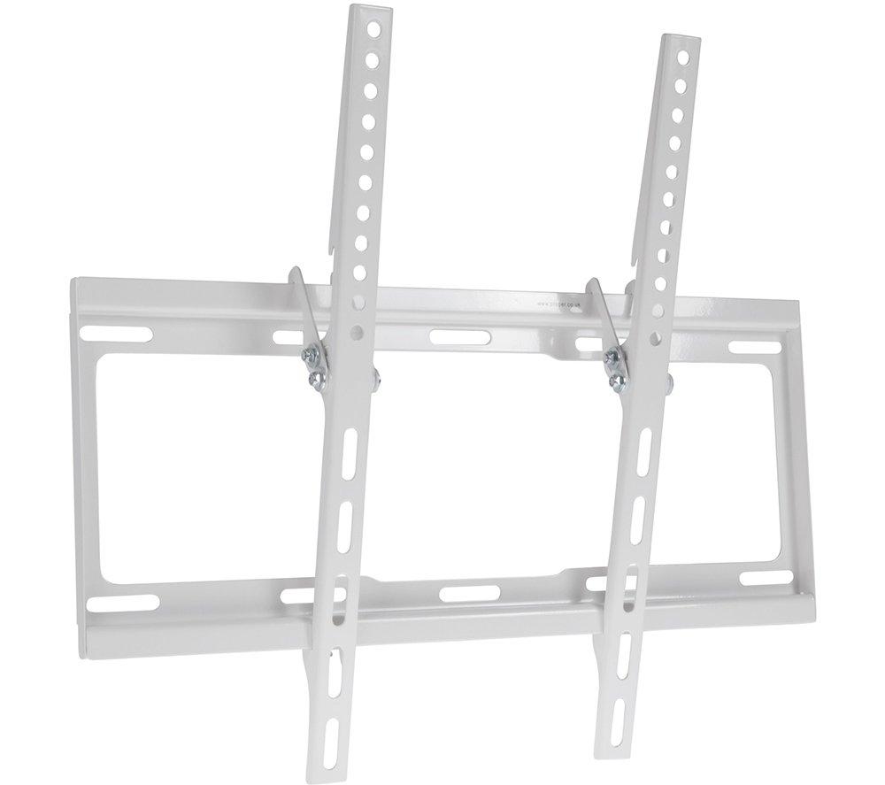 Image of PROPER Tilt Curved TV Bracket, White