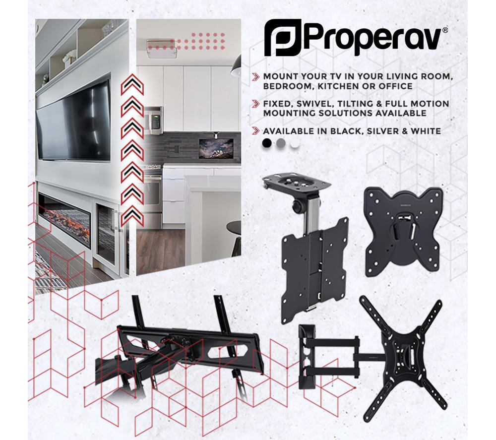 Buy PROPER HeavyDuty Swing Arm Full Motion TV Bracket Currys