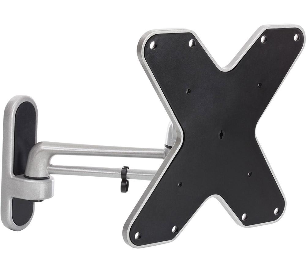 PROPERAV Premium Swing Arm Full Motion 23-46" TV Bracket, Silver/Grey