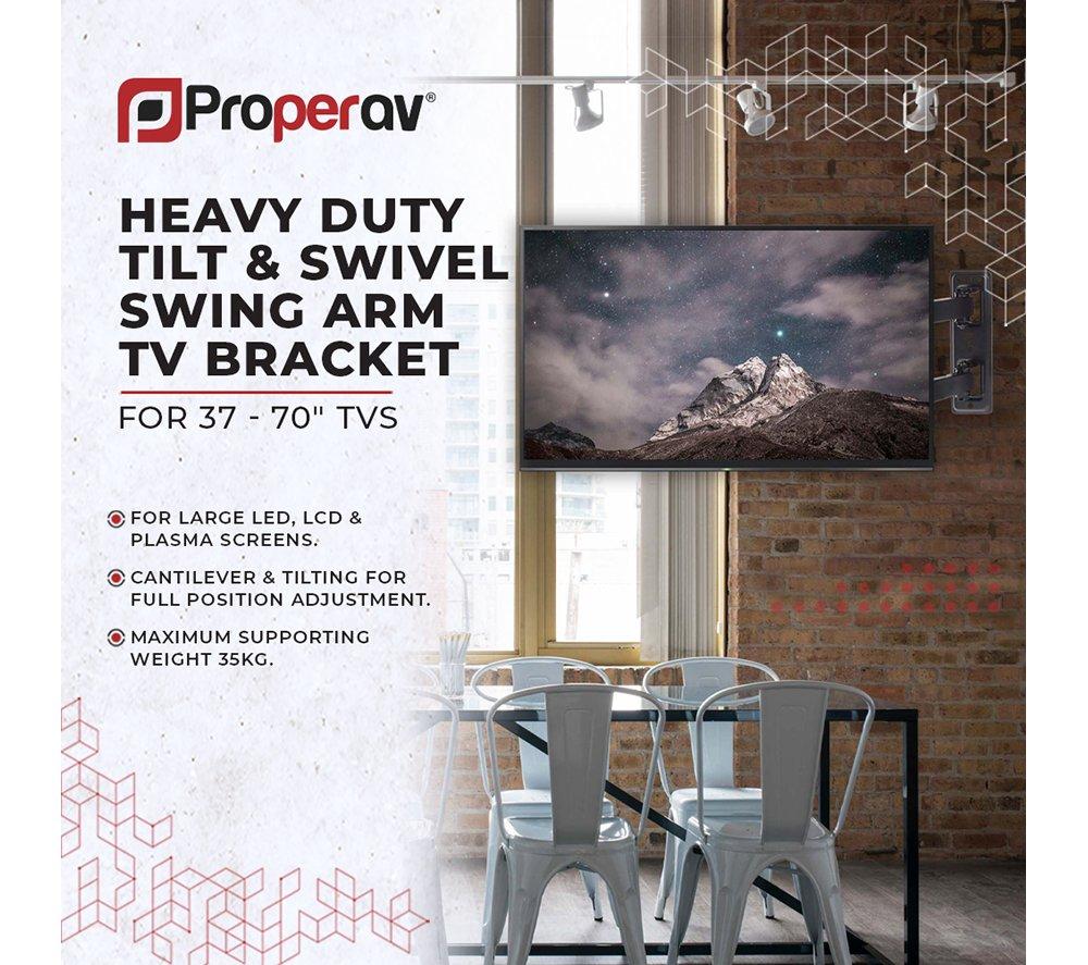 PROPERAV Swing Arm Full Motion 37-70" TV Bracket image number 3 of 9