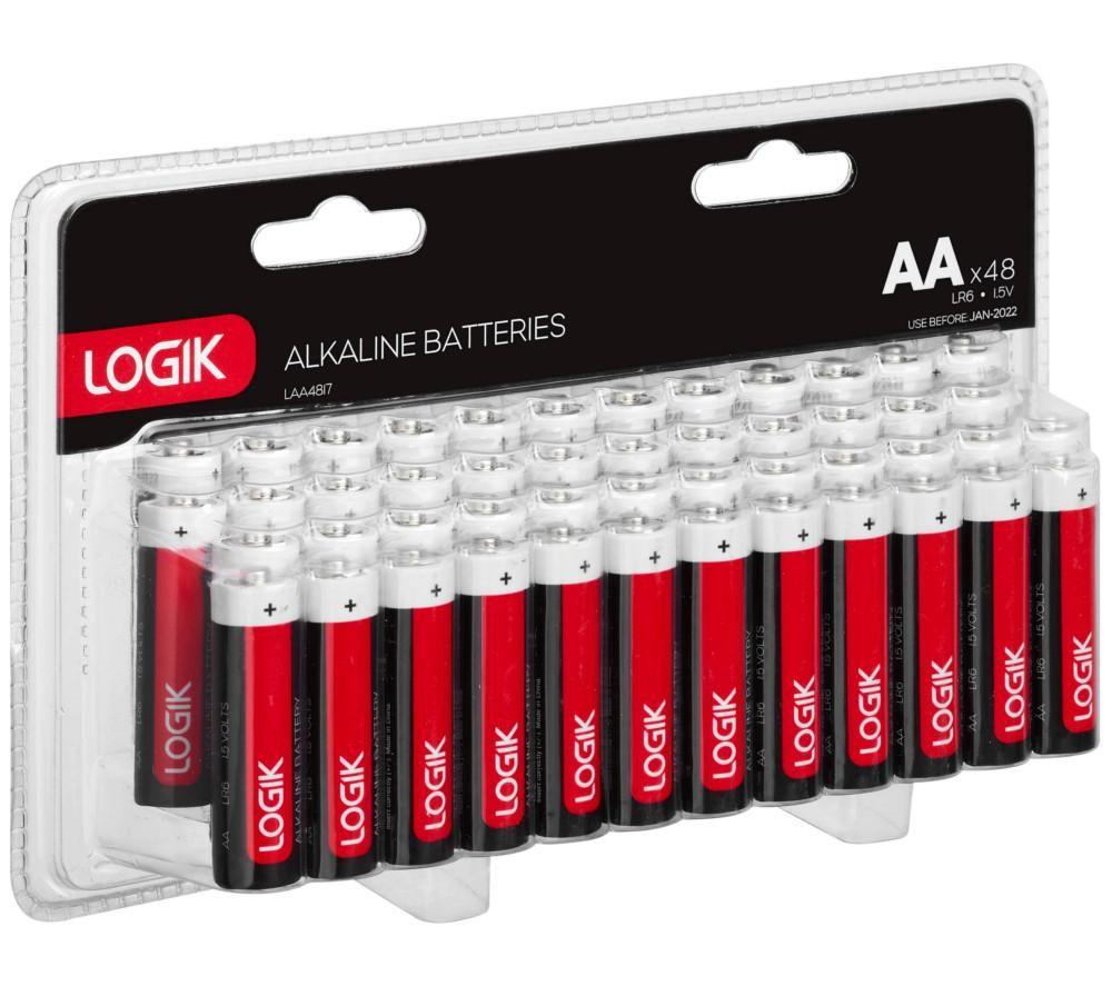 Image of LOGIK LAA4817 AA Batteries - Pack of 48