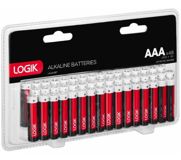 LOGIK LAAA4817 AAA Batteries - Pack of 48 image number 0