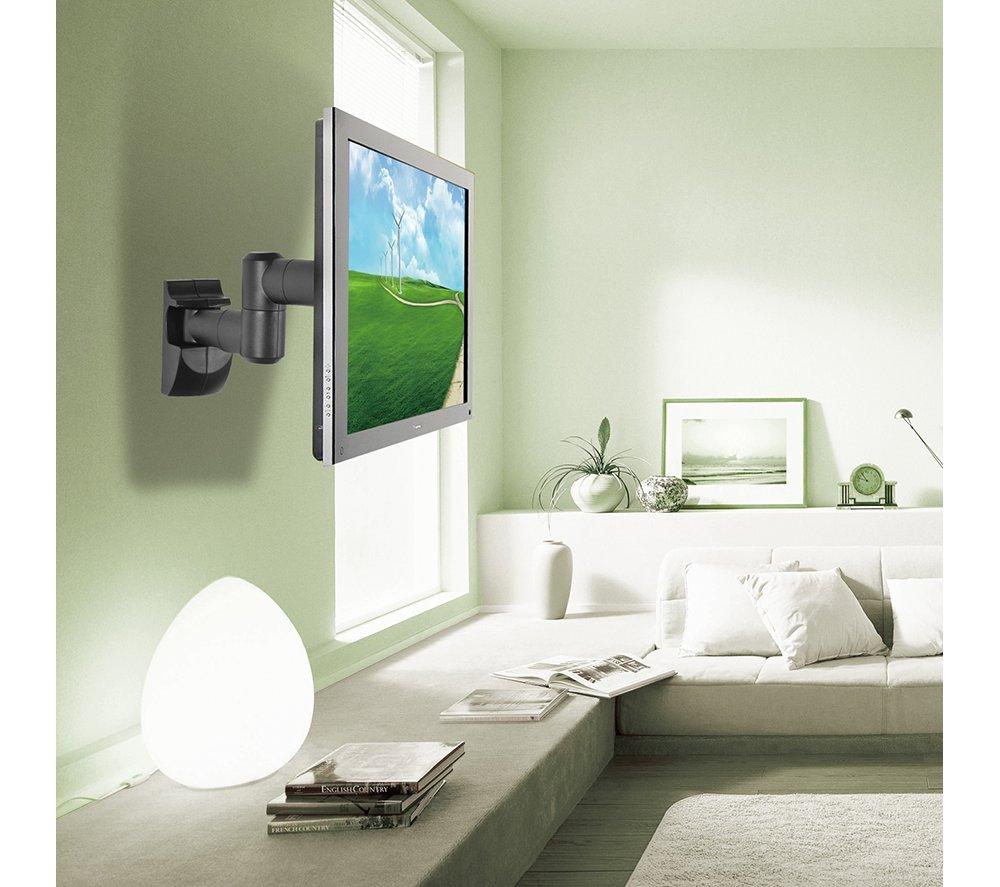 Buy PROPER Swing Arm Full Motion TV Bracket Black Currys