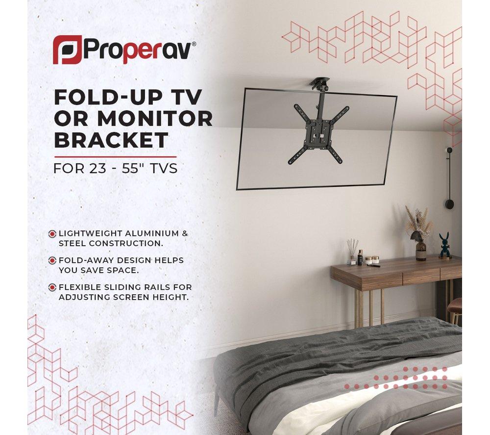 PROPERAV Ceiling Fold Up 23-55" TV Bracket image number 5 of 10