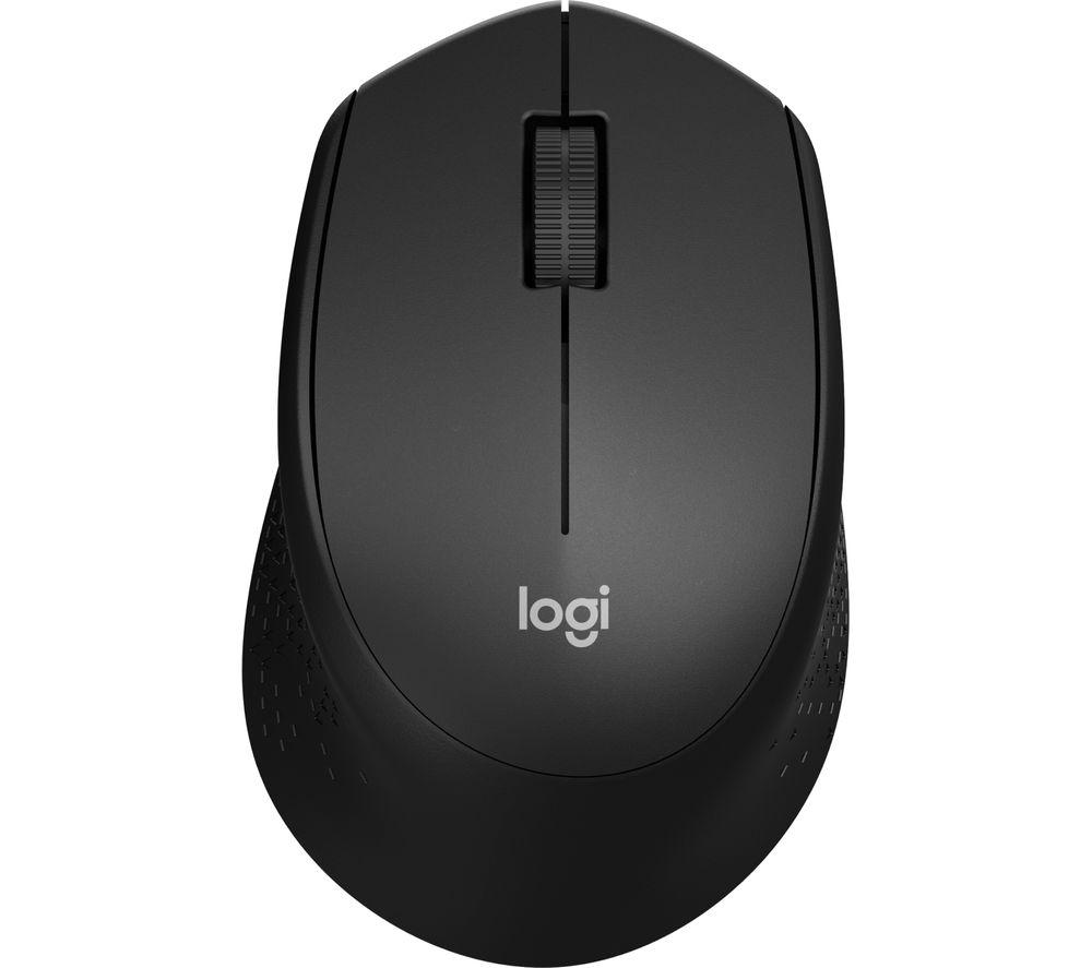 LOGITECH M330 Silent Plus Wireless Optical Mouse - Black, Black