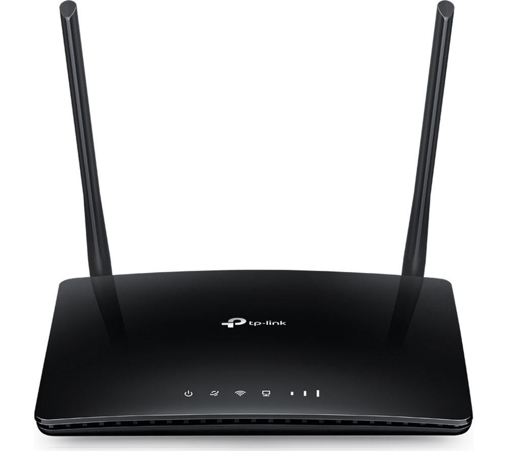 TP-LINK Archer MR200 WiFi 4G Router - AC 750, Dual-band, Black