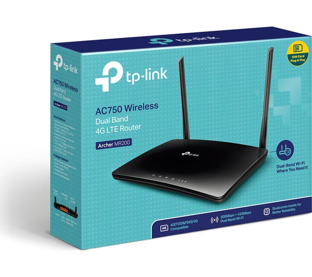 TP-LINK Archer MR200 WiFi 4G Router - AC 750, Dual-band image number 5 of 8