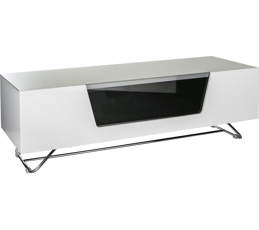 Alphason Chromium 1200 Cantilever - Meuble TV Avec Support - Noir, Blanc,  Ivoire, Gris ou Rouge