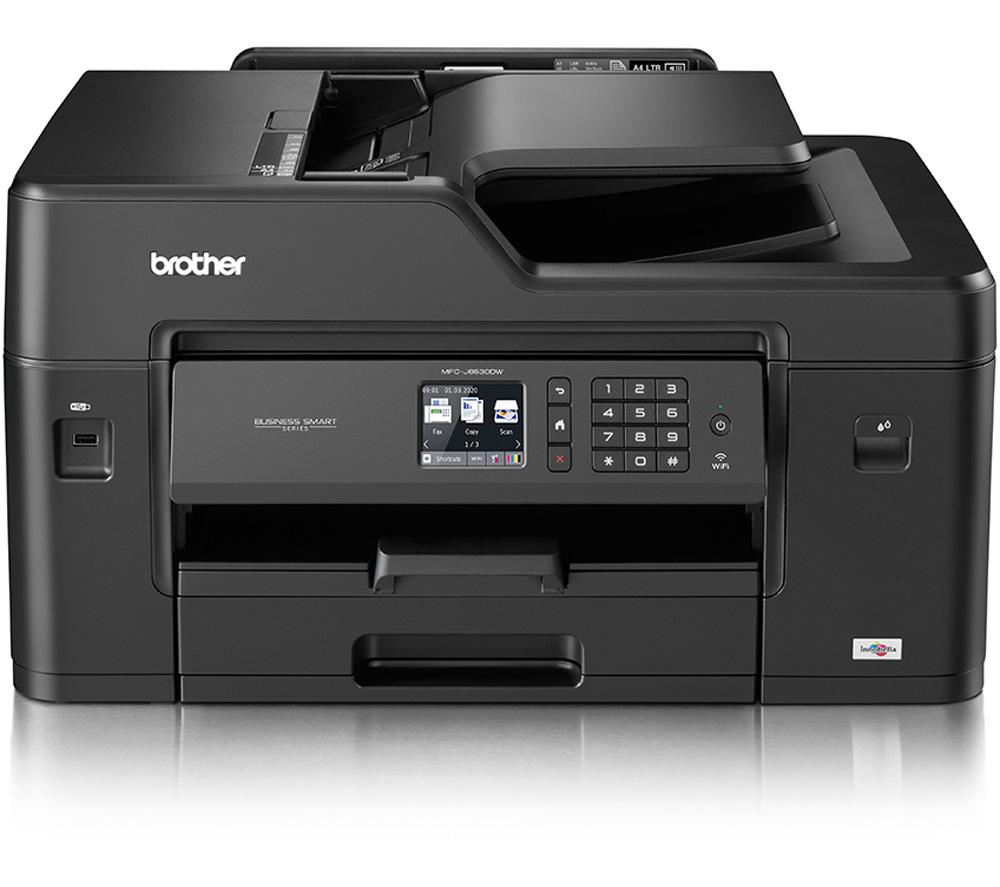Image of BROTHER MFCJ6530DW All-in-One Wireless A3 Inkjet Printer with Fax, Black