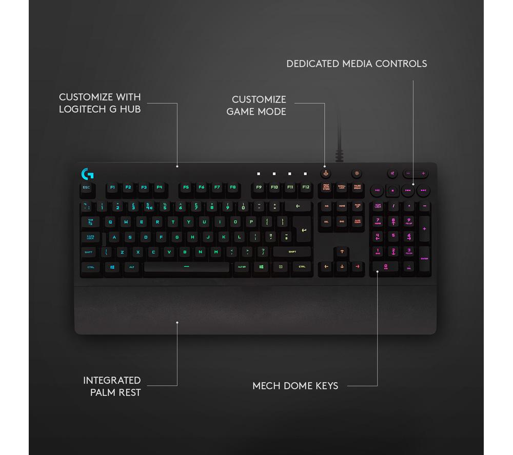 LOGITECH G213 Prodigy Gaming Keyboard image number 6 of 7