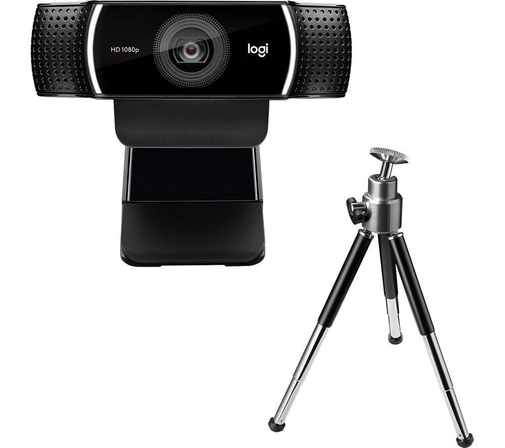 Logitech C922 Pro Stream Webcam, HD 1080p/30fps or HD 720p/60fps Hyperfast Streaming + Blue Microphones Yeti x Professional Condenser USB Microphone