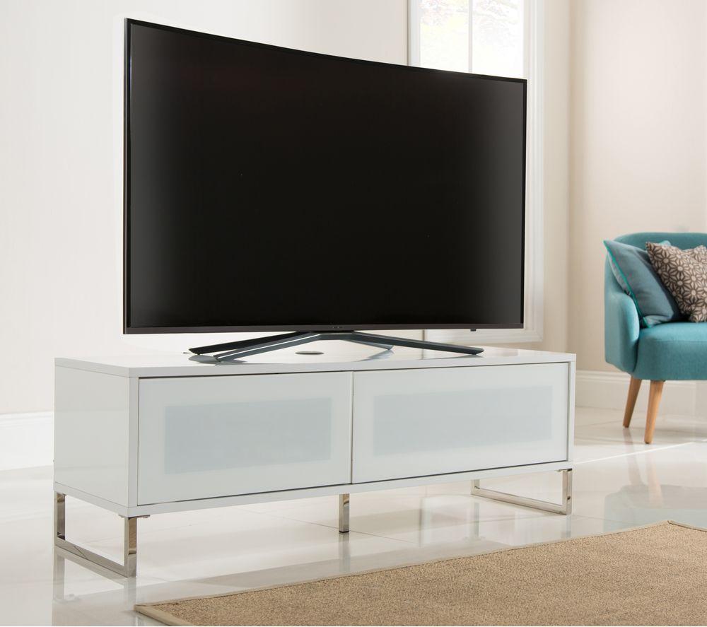 ALPHASON Helium 1200 mm TV Stand for up to 50" TVs - White image number 4 of 5
