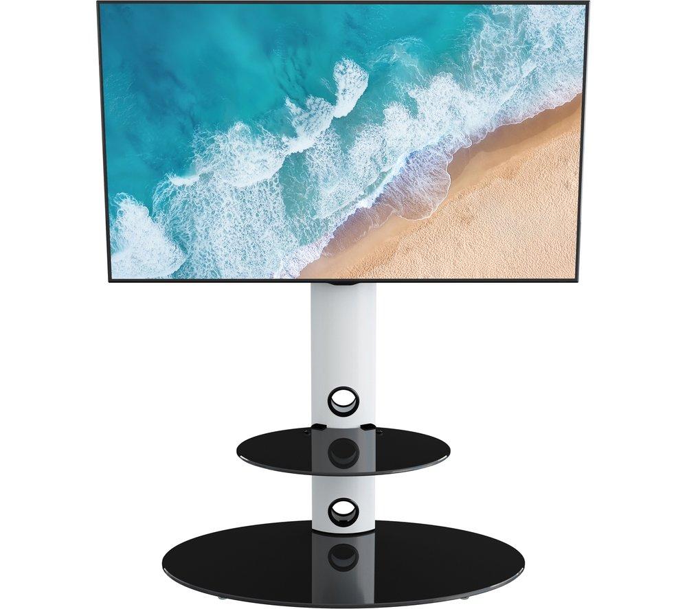 AVF Lugano 800 mm TV Stand with Bracket for up to 65" TVs - White image number 5 of 8