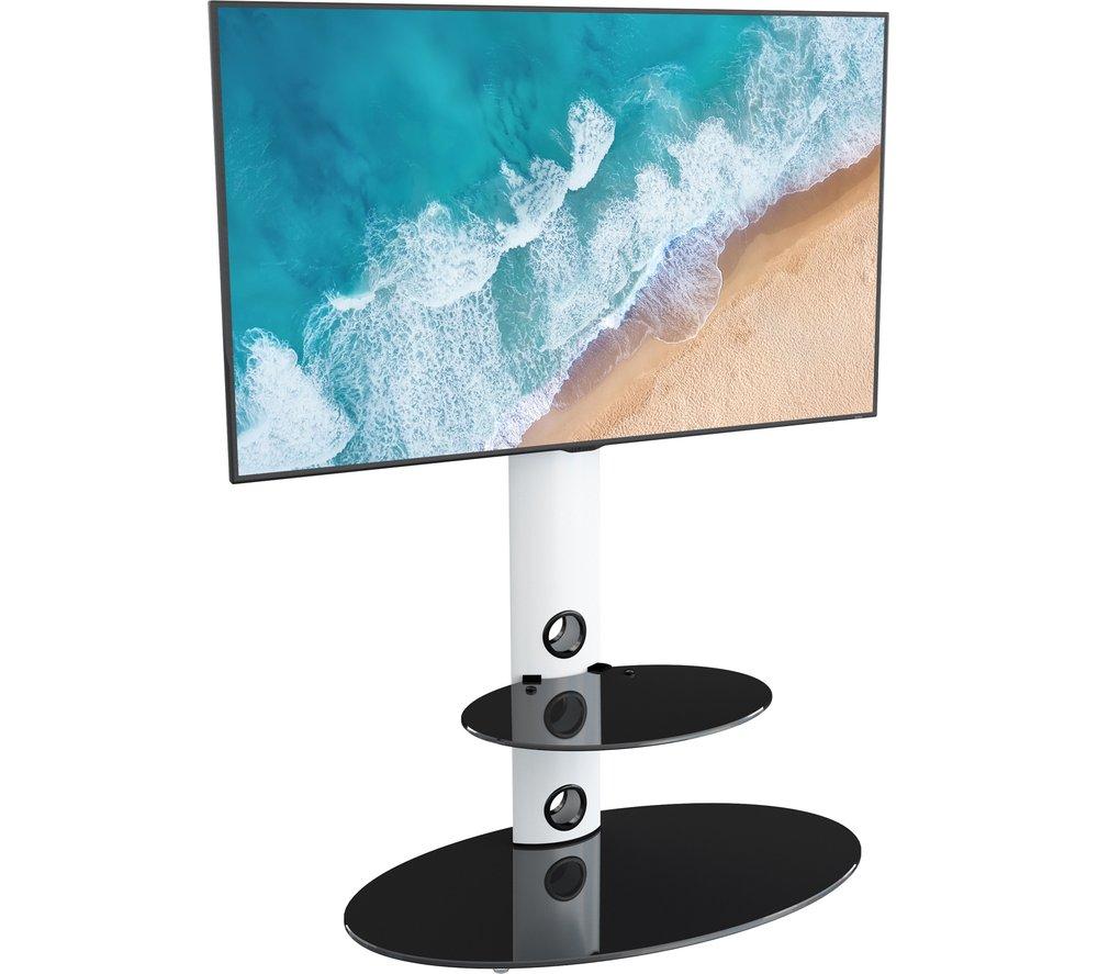 AVF Lugano 800 mm TV Stand with Bracket for up to 65" TVs - White image number 7 of 8