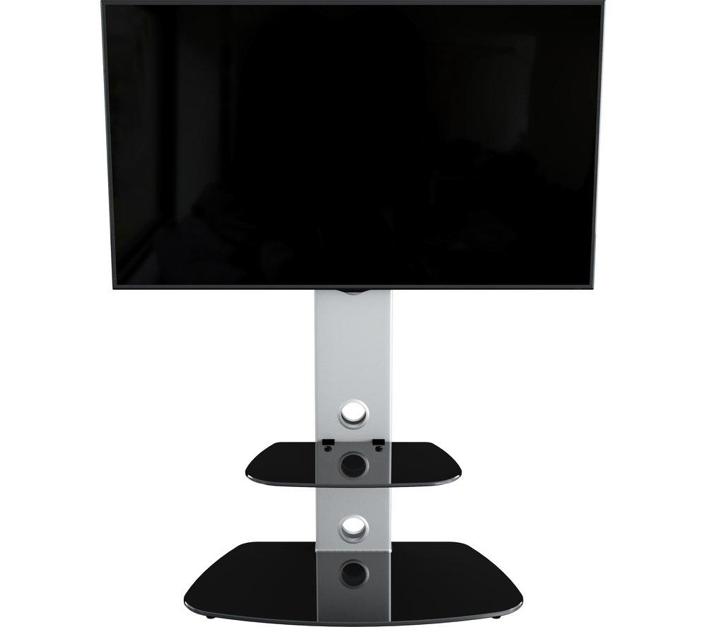 AVF Lucerne 700 mm TV Stand with Bracket for up to 65" TVs - Silver image number 2 of 4