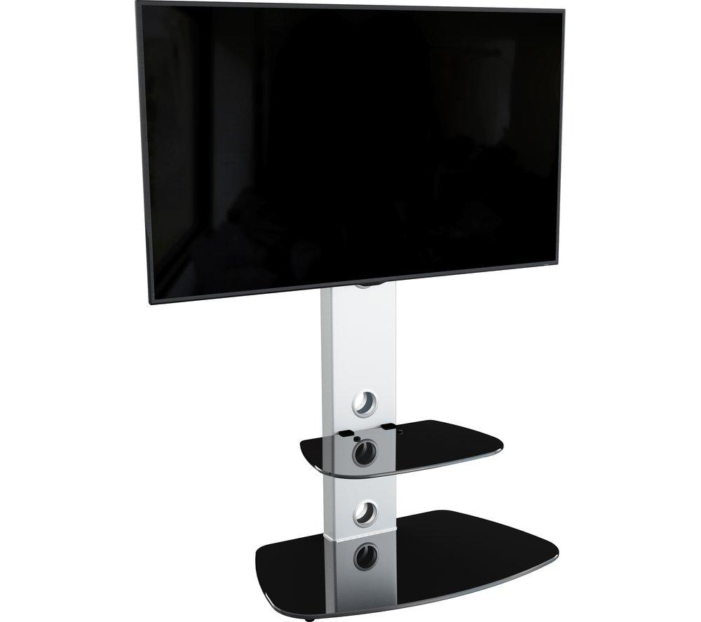 AVF Lucerne 700 mm TV Stand with Bracket for up to 65" TVs - Silver image number 3 of 4